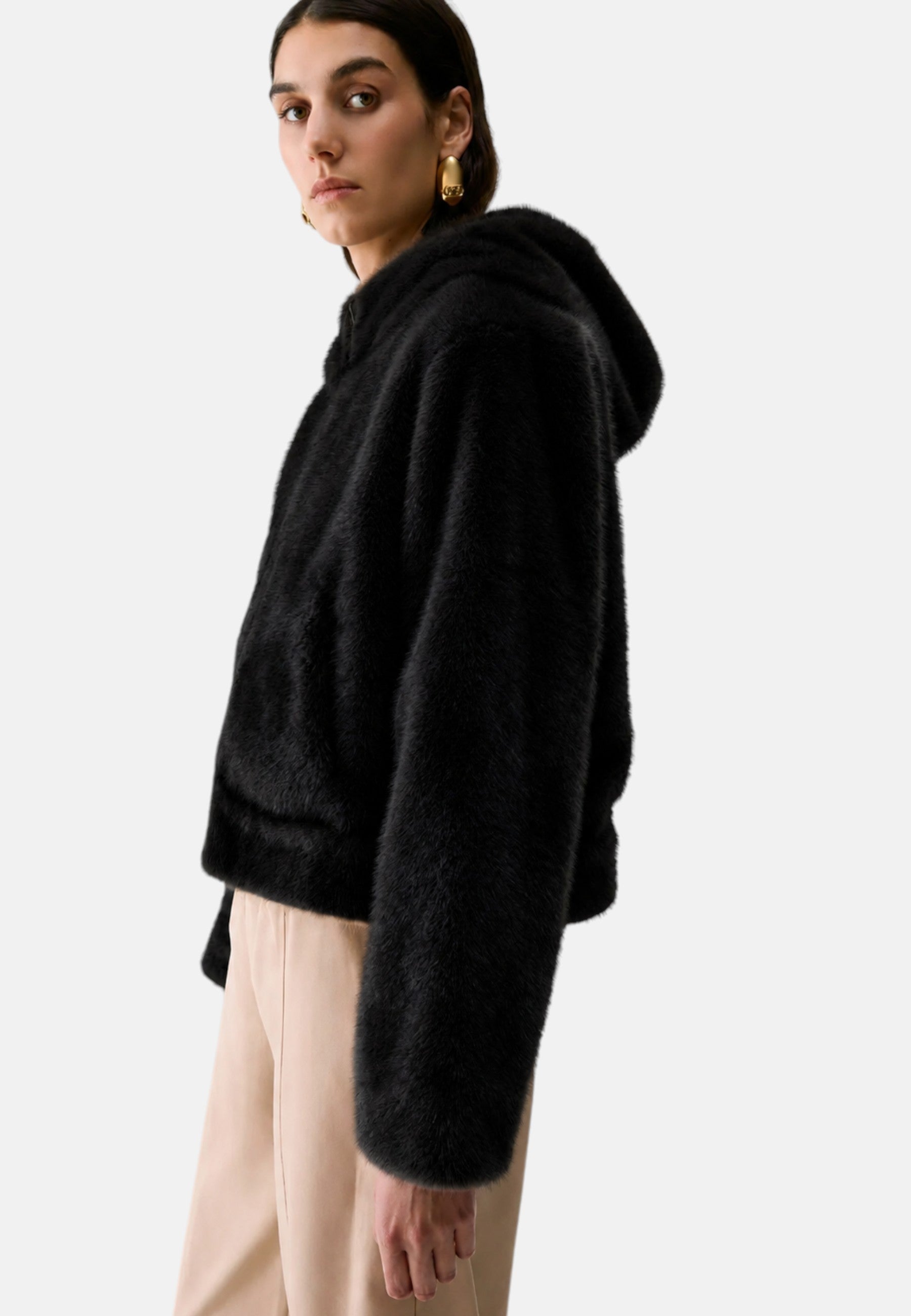 Giubbotto reversibile in teddy Donna Liu Jo Nero