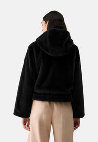 Giubbotto reversibile in teddy Donna Liu Jo Nero