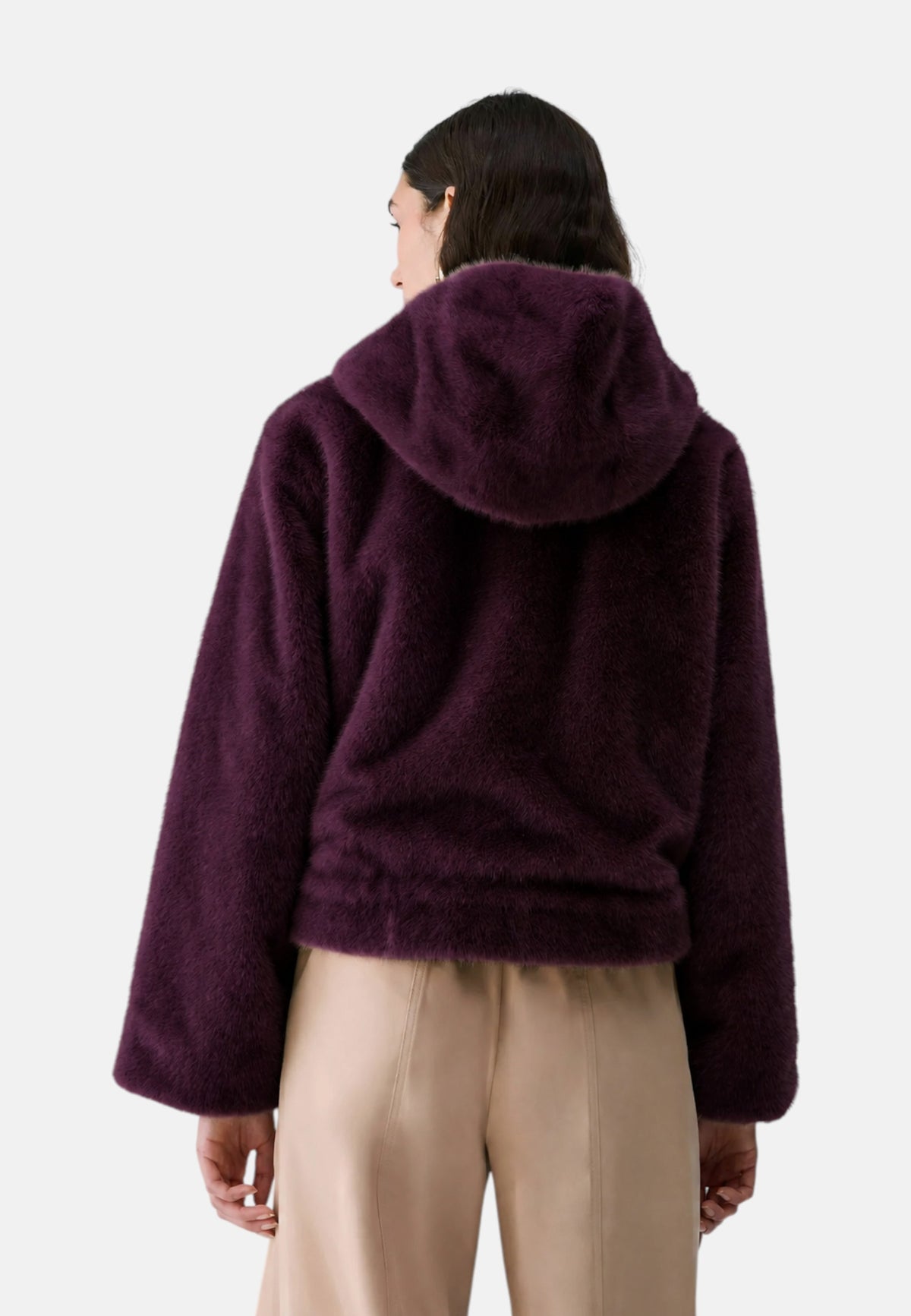 Giubbotto reversibile in teddy Donna Liu Jo Rosso Mel Scuro