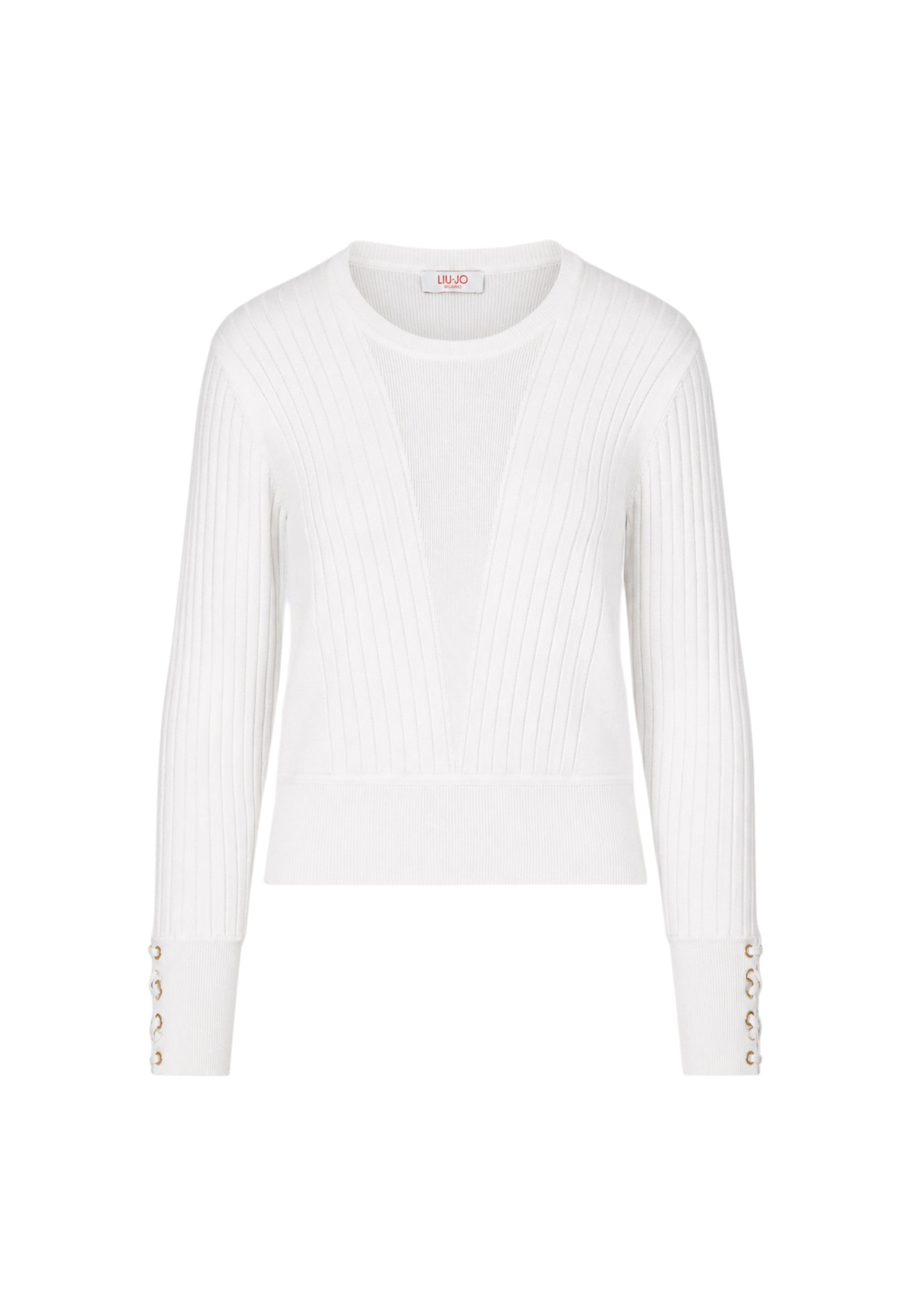 Maglia con stringhe Donna Liu Jo Bianco