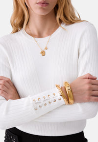 Maglia con stringhe Donna Liu Jo Bianco