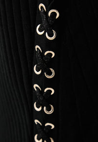 Gonna al ginocchio in misto viscosa Donna in nero Liu Jo Nero