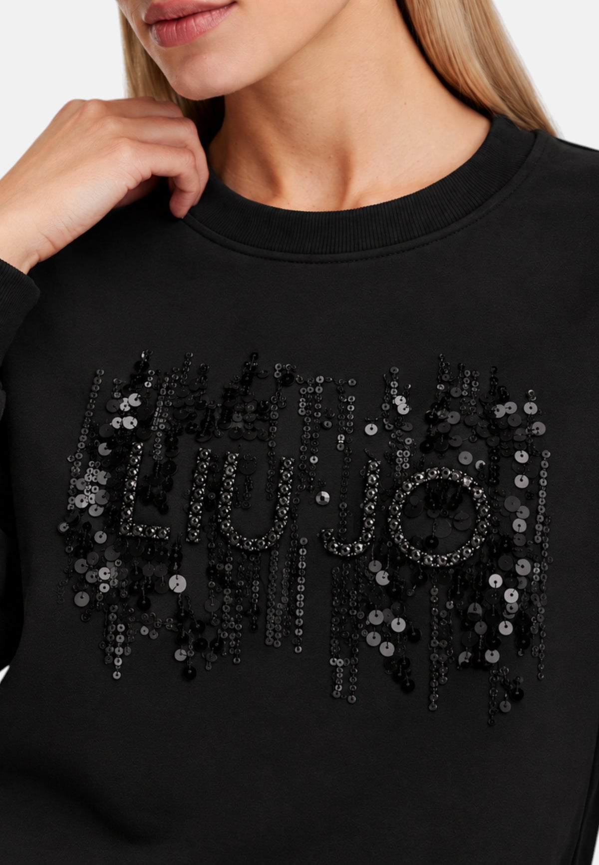 Felpa con logo da donna Liu Jo Nero
