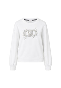 Felpa con logo da donna Liu Jo Bianco