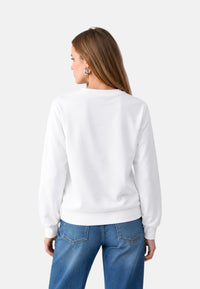 Felpa con logo da donna Liu Jo Bianco