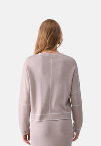 Maglia con impunture Donna Liu Jo Bianco