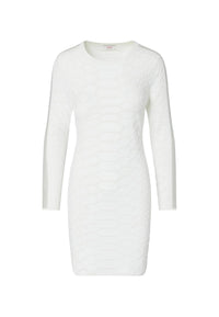 Abito corto in maglia jacquard da Donna Liu Jo Bianco