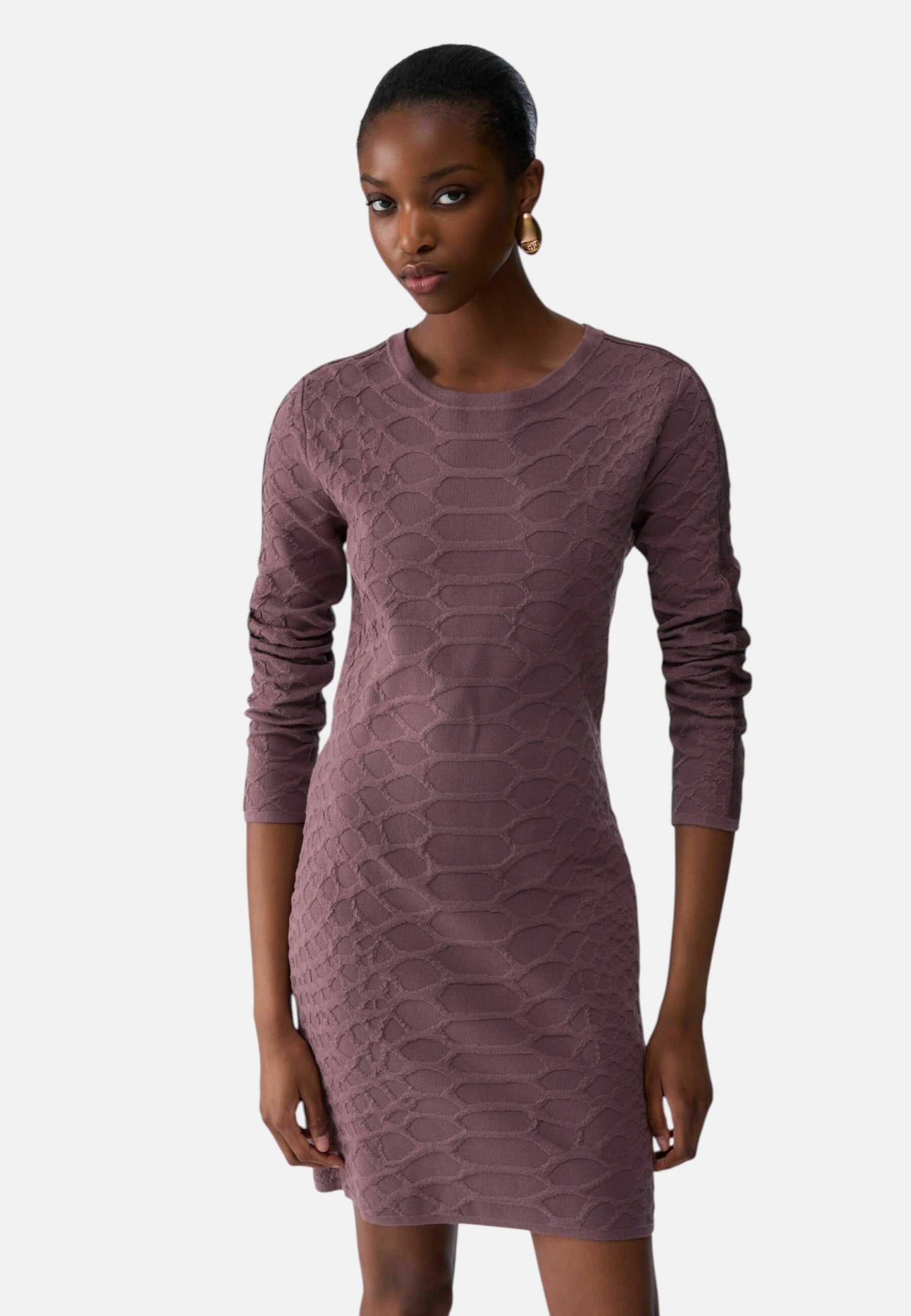 Abito corto in maglia jacquard da Donna Liu Jo Glace