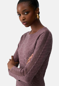 Abito corto in maglia jacquard da Donna Liu Jo Glace