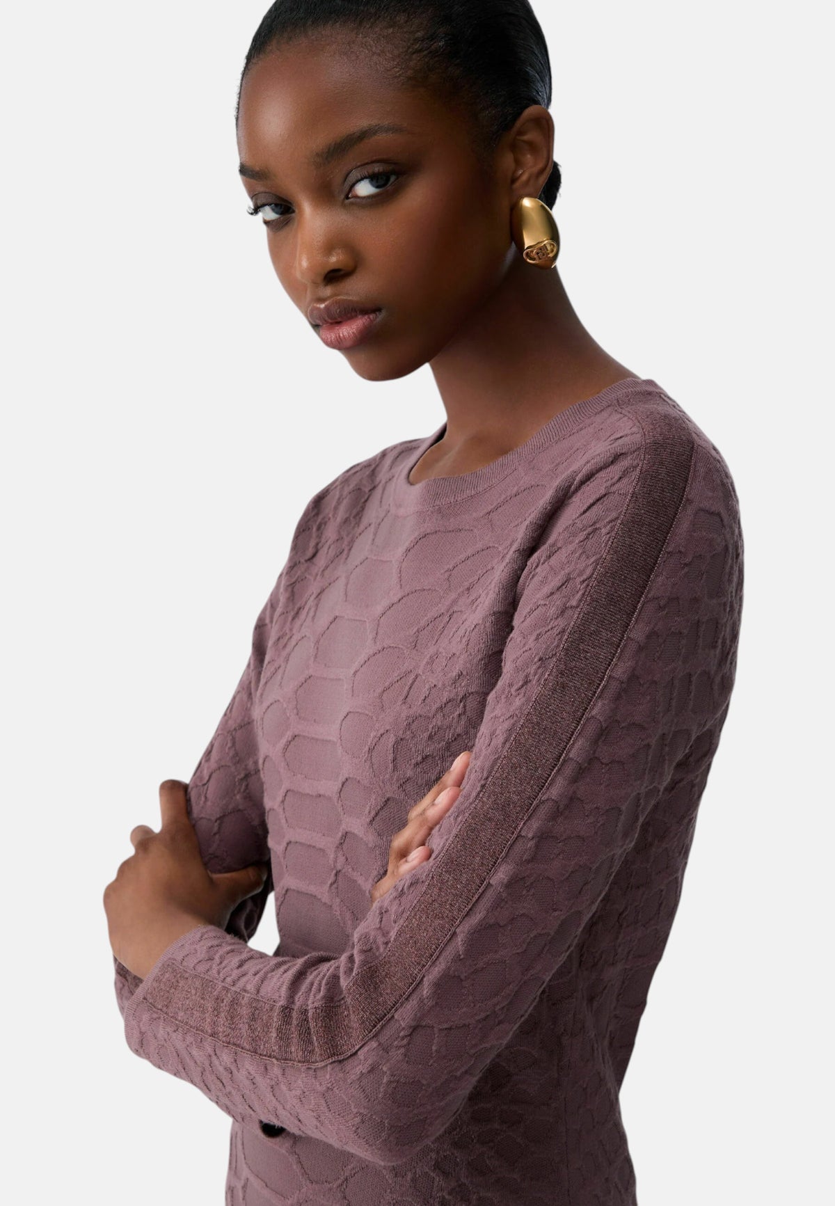 Abito corto in maglia jacquard da Donna Liu Jo Glace