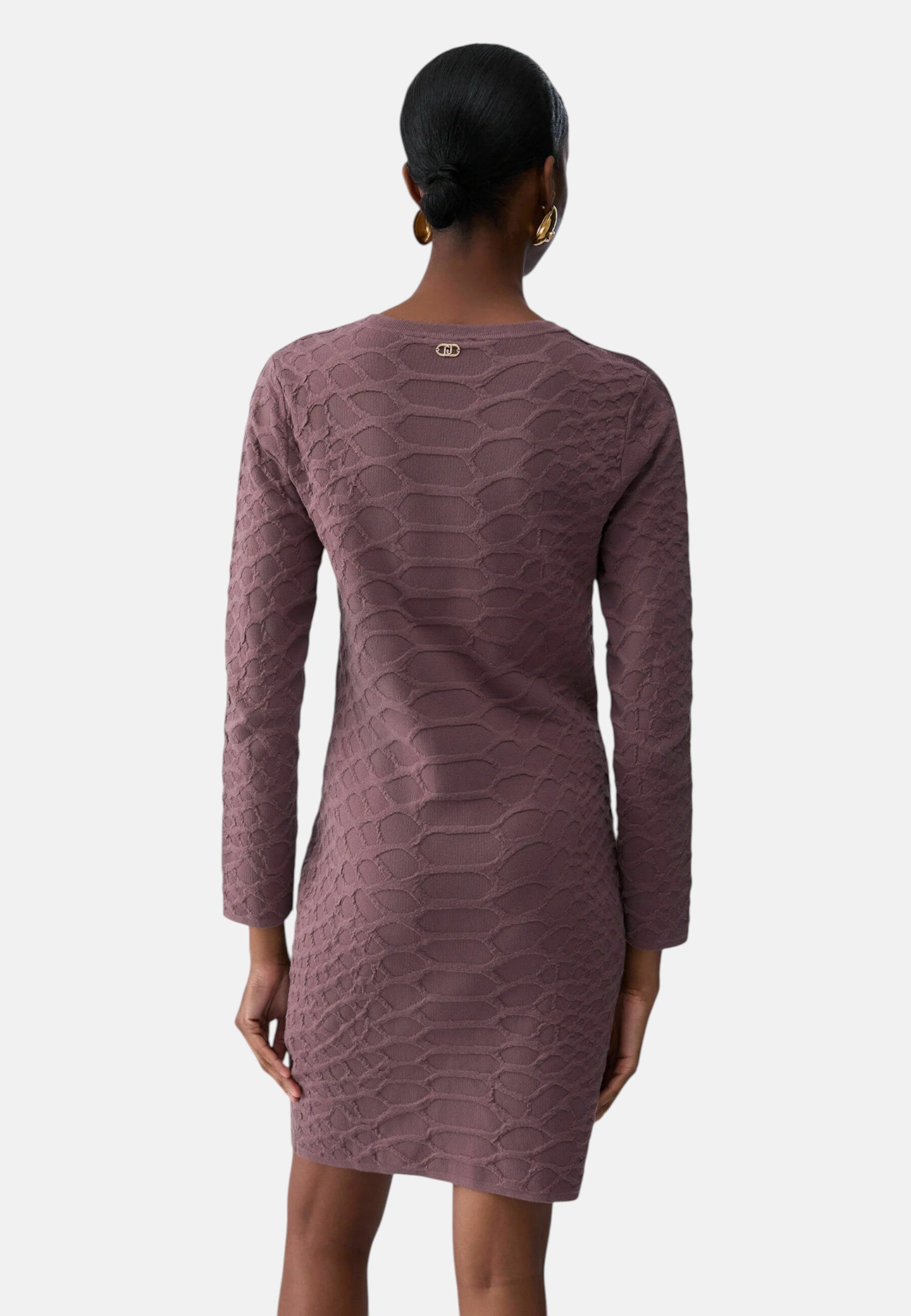 Abito corto in maglia jacquard da Donna Liu Jo Glace