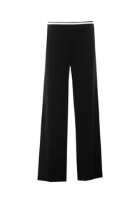 Pantaloni in maglia Donna Liu Jo Nero/bianco