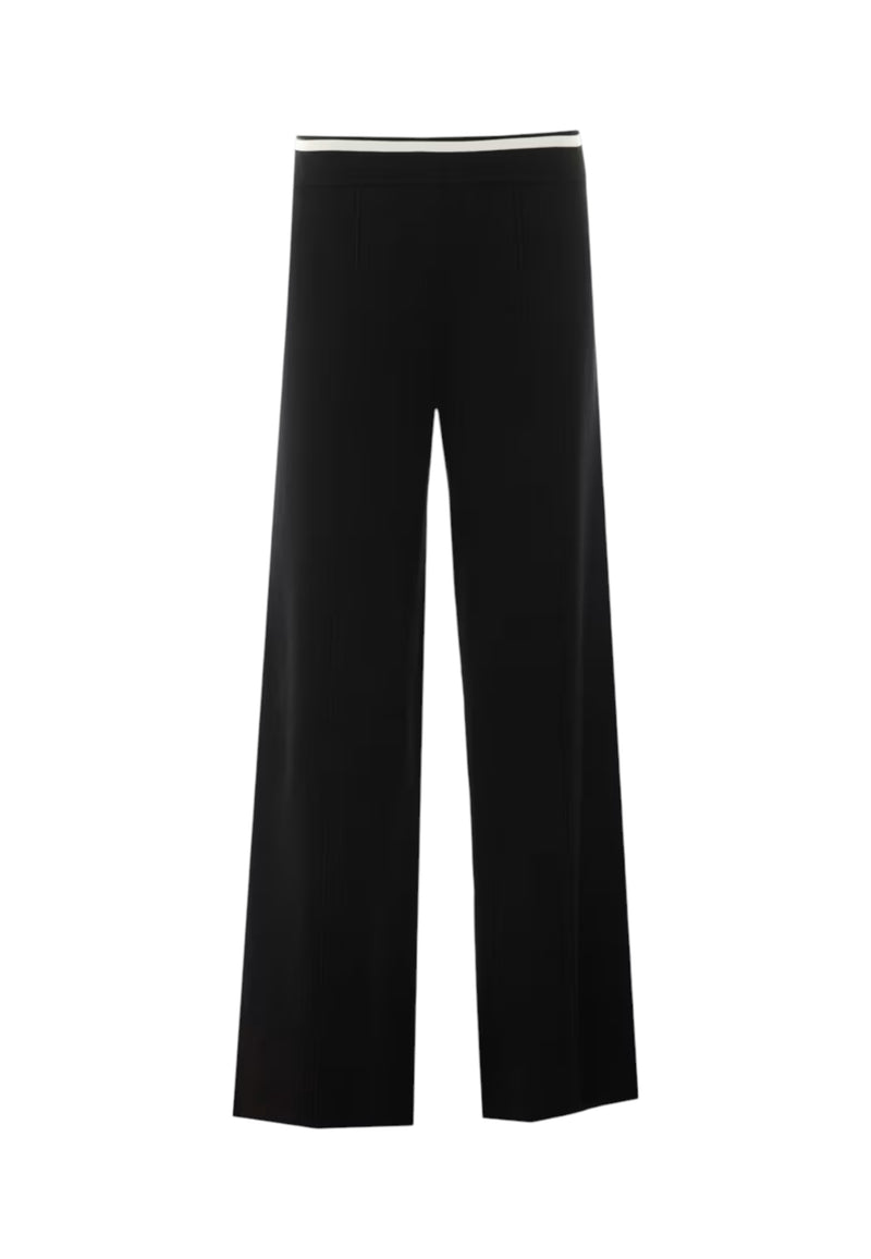 Pantaloni in maglia Donna Liu Jo Nero/bianco