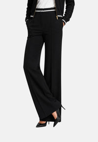 Pantaloni in maglia Donna Liu Jo Nero/bianco