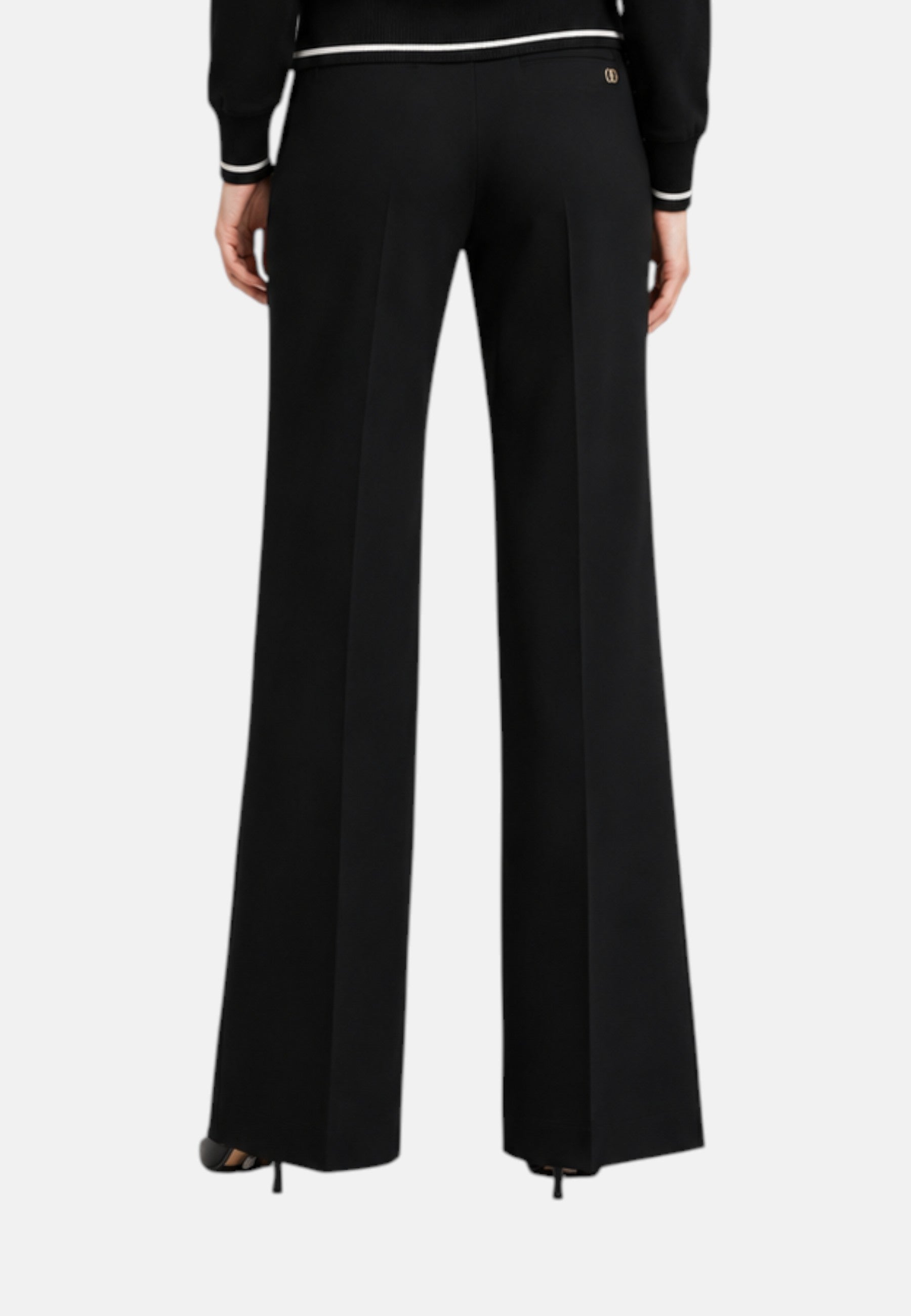 Pantaloni in maglia Donna Liu Jo Nero/bianco