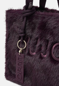 Borsa tote grande in teddy Donna Liu Jo Rosso Mel Scuro