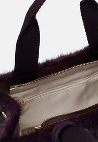 Borsa tote grande in teddy Donna Liu Jo Rosso Mel Scuro