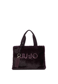 Borsa tote piccola in teddy Donna Liu Jo Rosso Mel Scuro