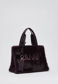 Borsa tote piccola in teddy Donna Liu Jo Rosso Mel Scuro