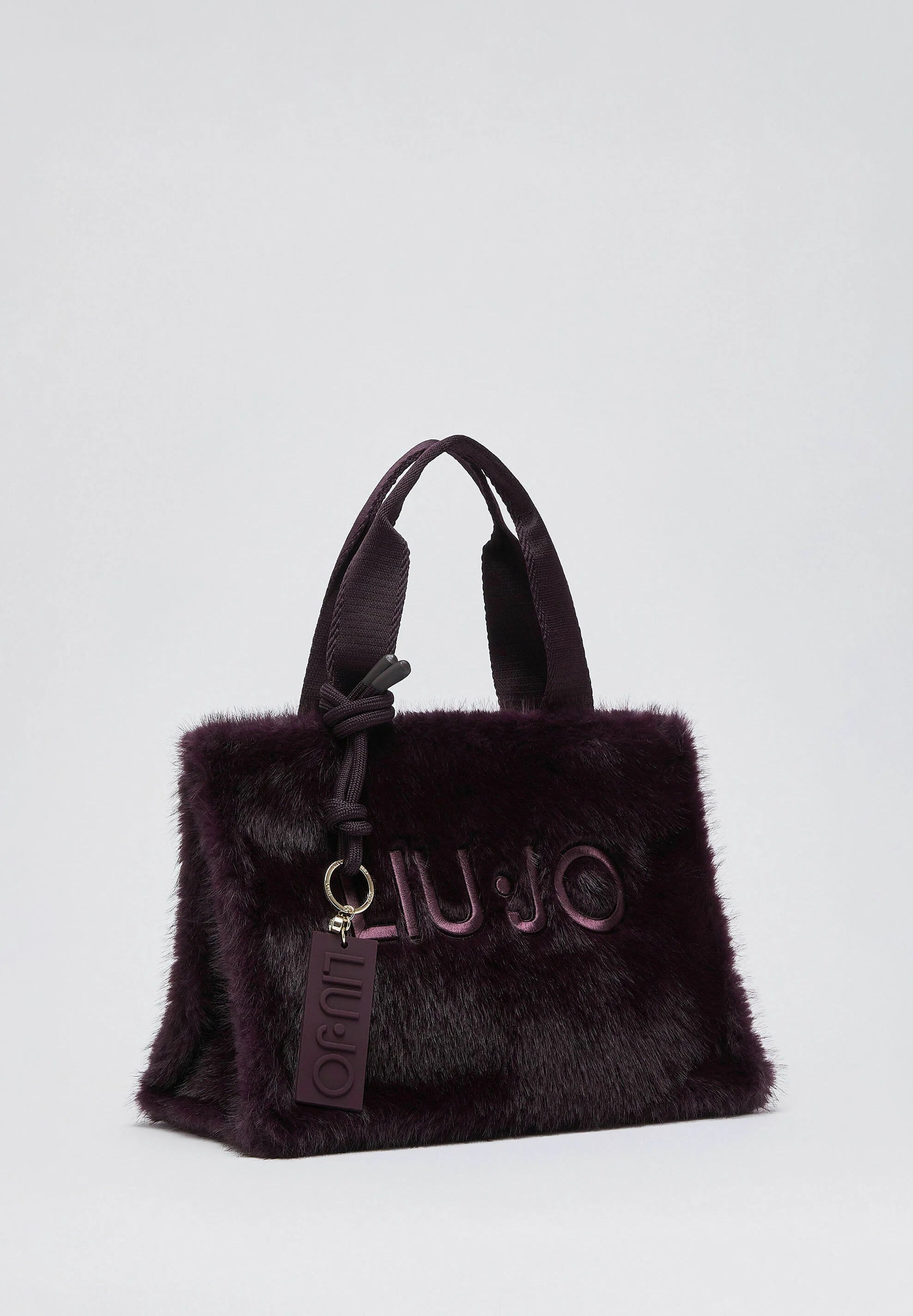 Borsa tote piccola in teddy Donna Liu Jo Rosso Mel Scuro