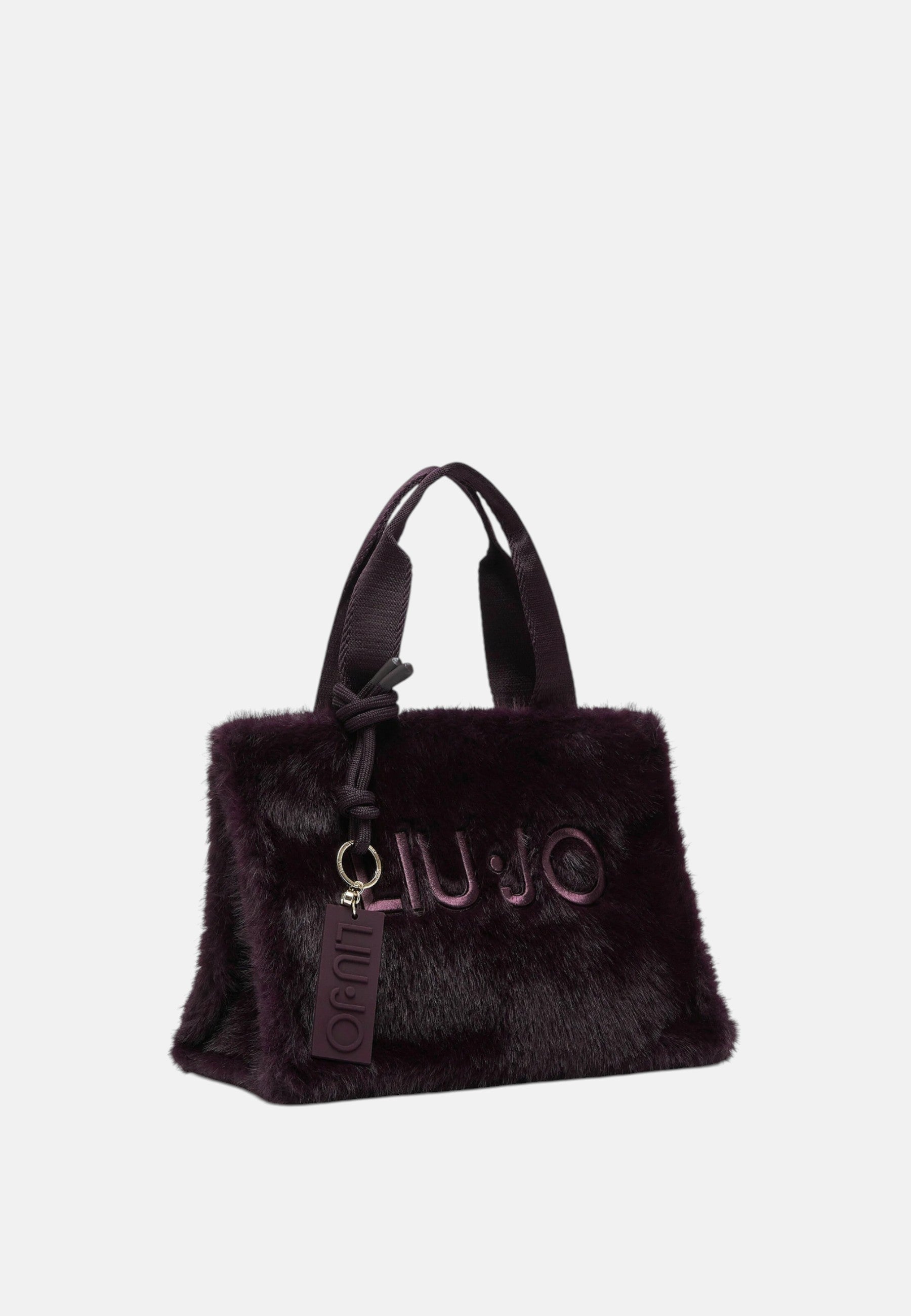 Borsa tote piccola in teddy Donna Liu Jo Rosso Mel Scuro