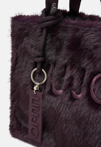 Borsa tote piccola in teddy Donna Liu Jo Rosso Mel Scuro