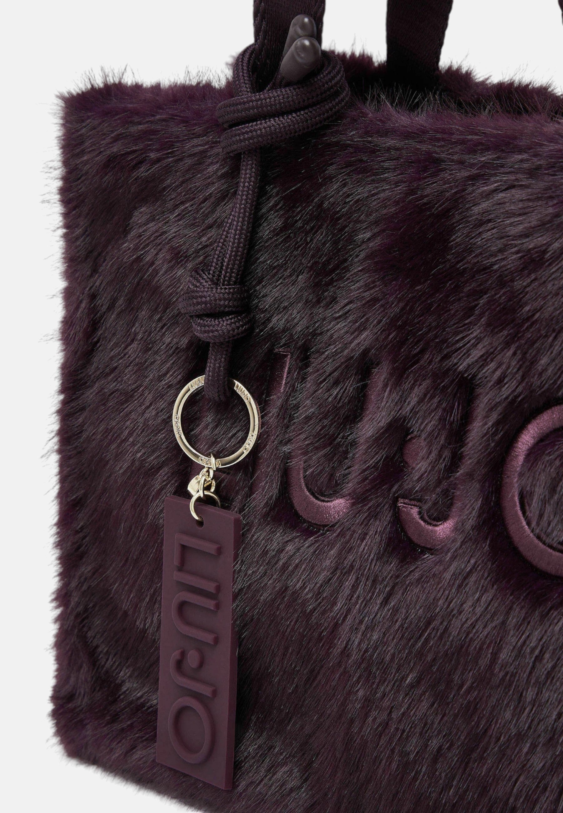 Borsa tote piccola in teddy Donna Liu Jo Rosso Mel Scuro