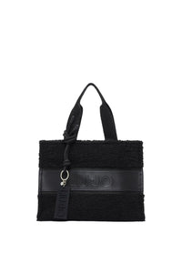 Borsa tote piccola in teddy da Donna Liu Jo Nero