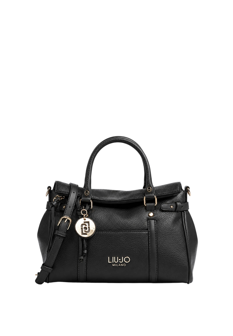 Borsa a mano pelle sintetica suede Liu Jo Nero