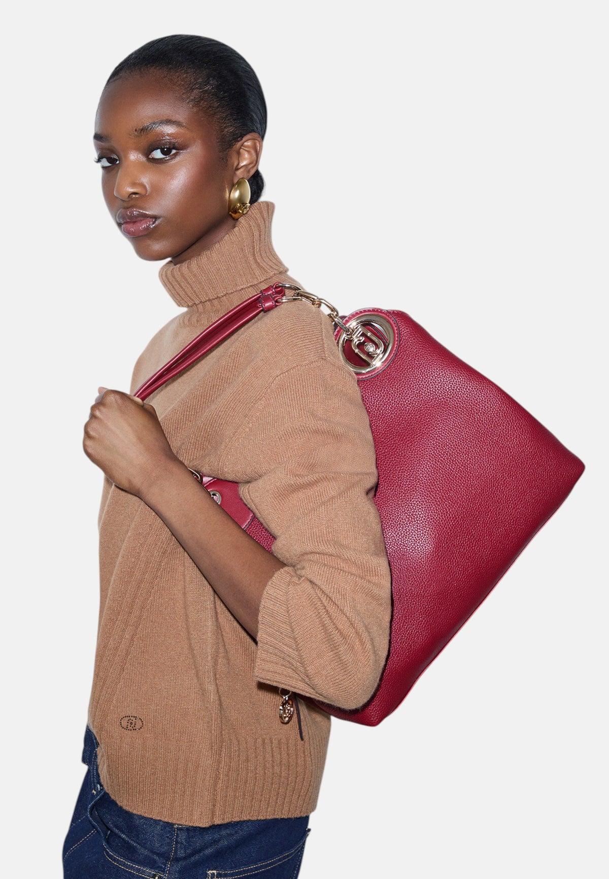Borsa satchel media Da donna Liu Jo Rosso