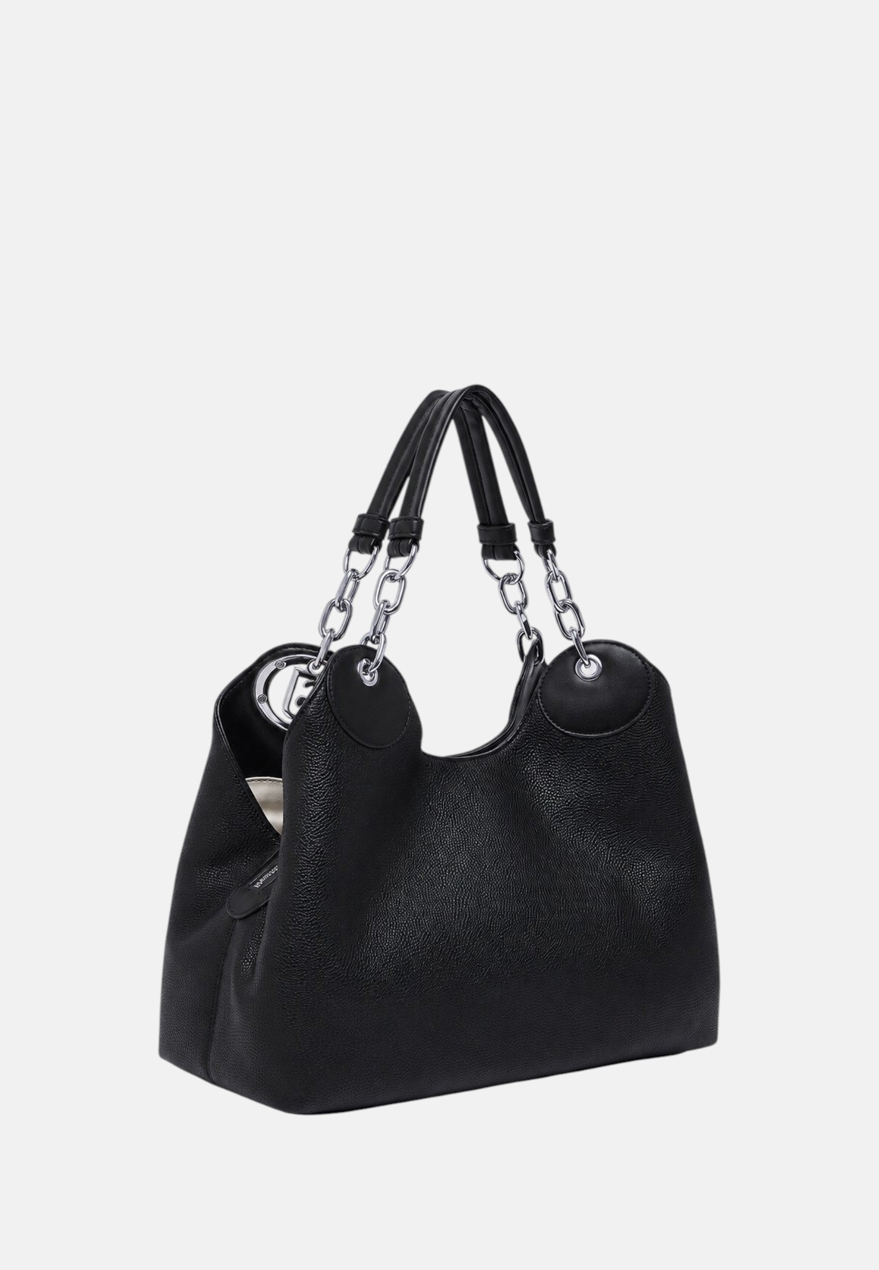 Borsa satchel media Da donna Liu Jo Nero/argento