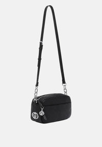 Borsa a tracolla media da donna Liu Jo Nero/argento
