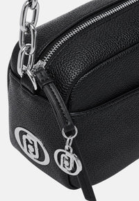 Borsa a tracolla media da donna Liu Jo Nero/argento