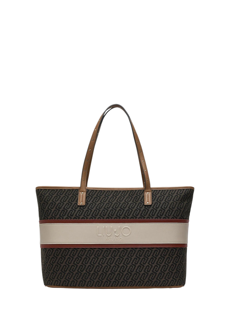 Borsa tote media monogram Donna Liu Jo Testa Di Moro