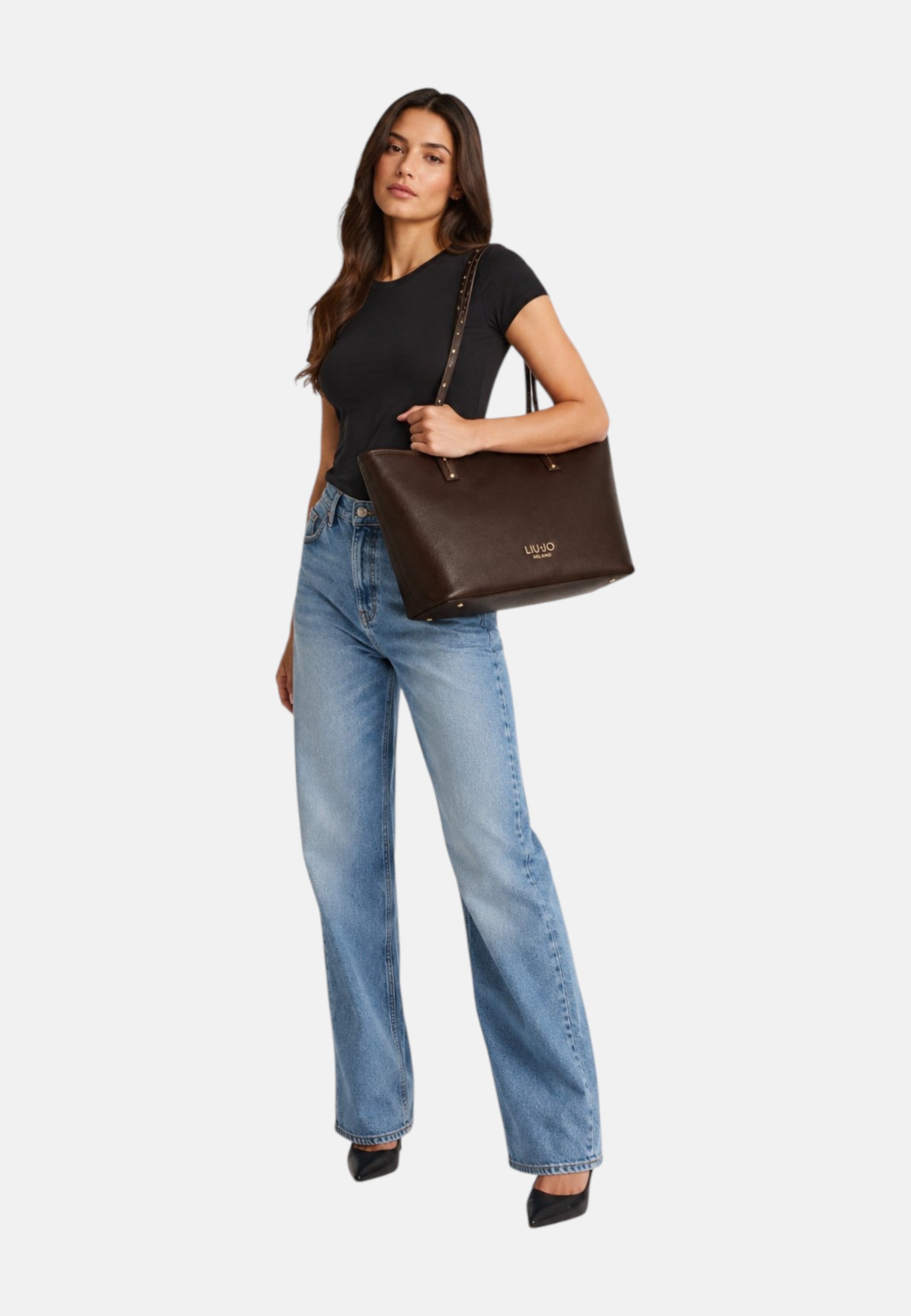 Borsa Shopping piccola Donna Liu Jo Marrone