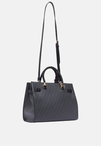 Borsa satchel media con foulard Donna Liu Jo Nero