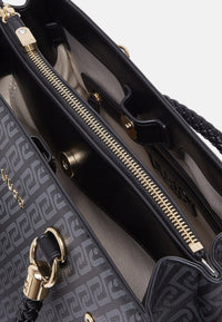 Borsa satchel media con foulard Donna Liu Jo Nero