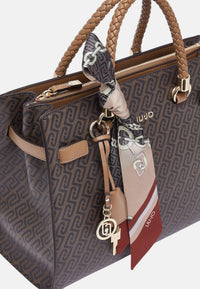 Borsa satchel media con foulard Donna Liu Jo Suede