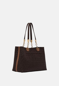 Borsa tote media Donna Liu Jo Marrone