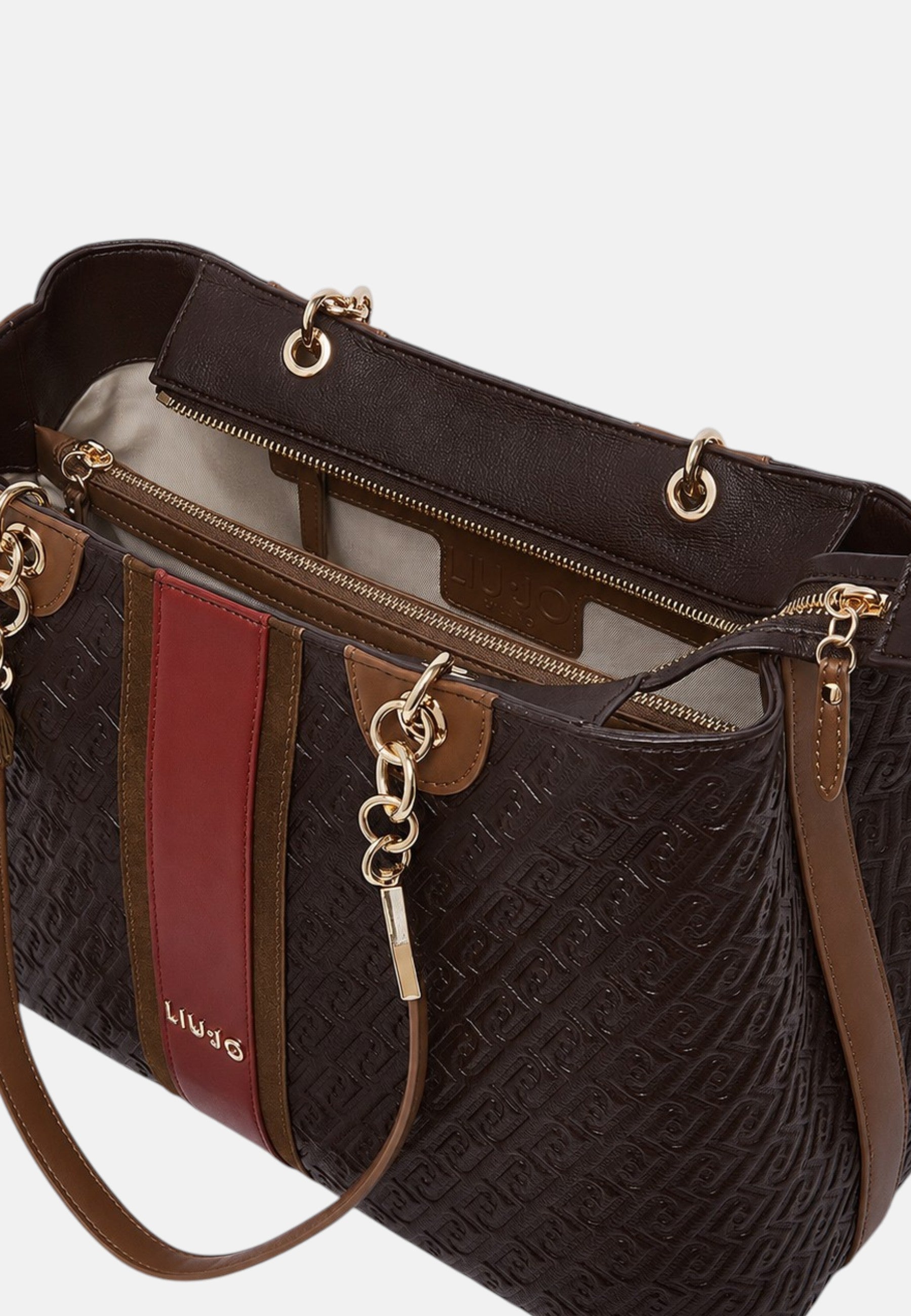 Borsa tote media Donna Liu Jo Marrone