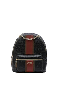 Zaino con logo monogram Donna Liu Jo Nero