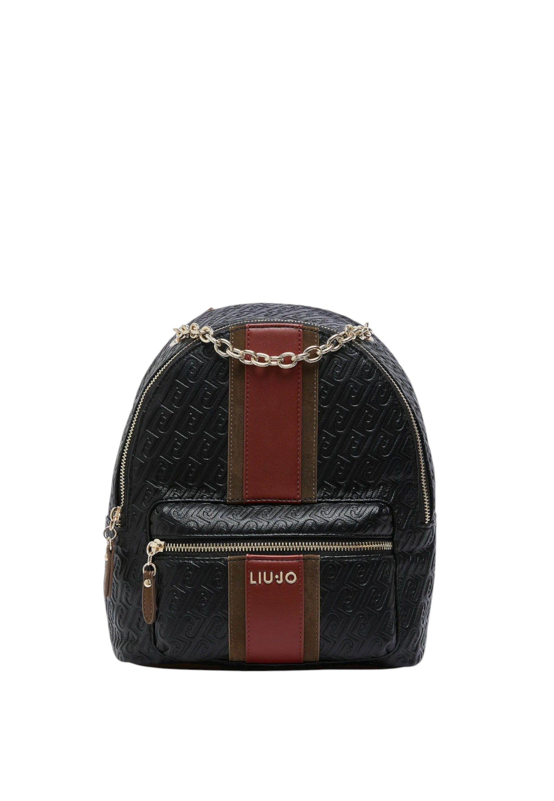 Zaino con logo monogram Donna Liu Jo Nero