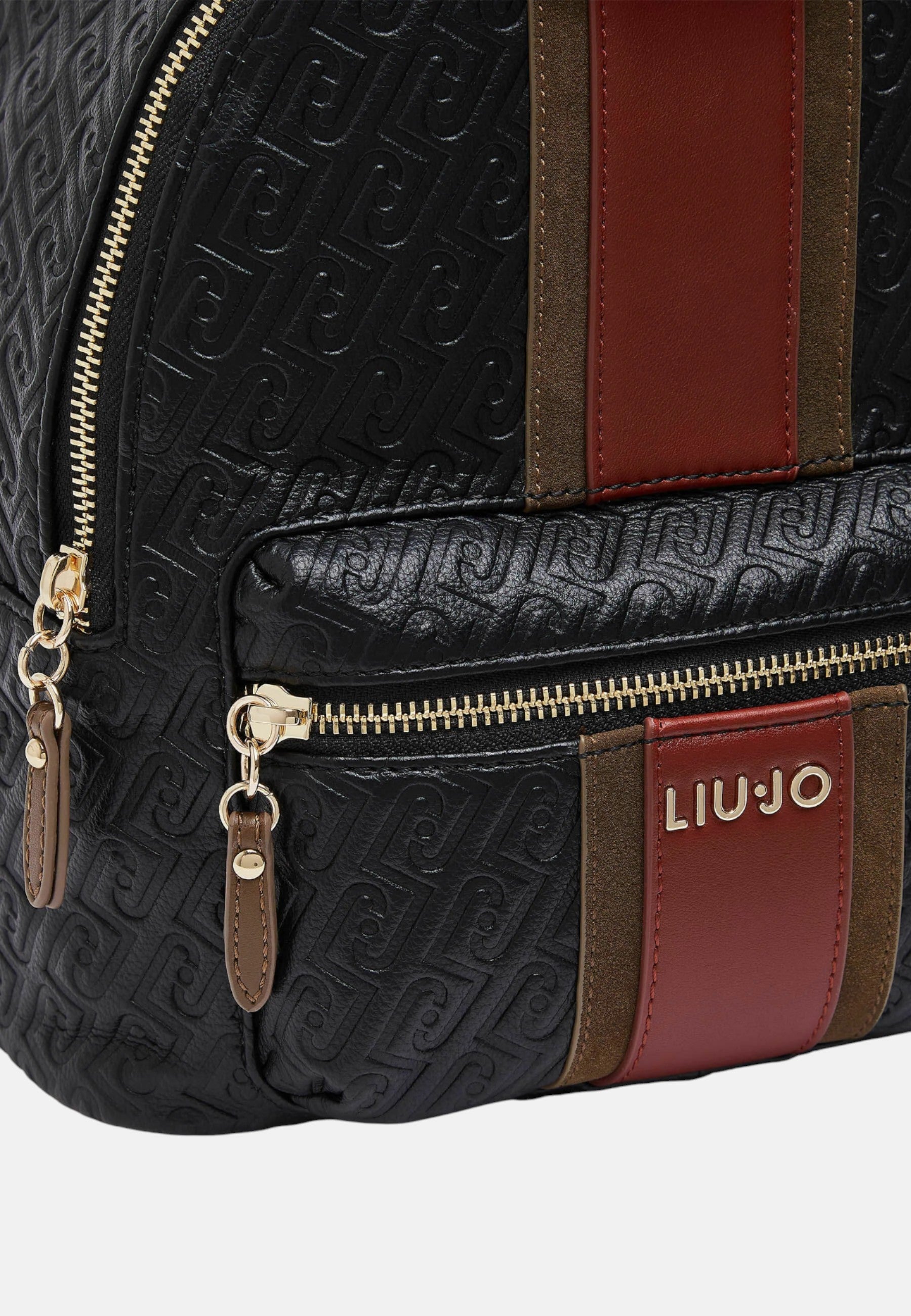 Zaino con logo monogram Donna Liu Jo Nero