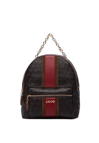 Zaino con logo monogram Donna Liu Jo Marrone