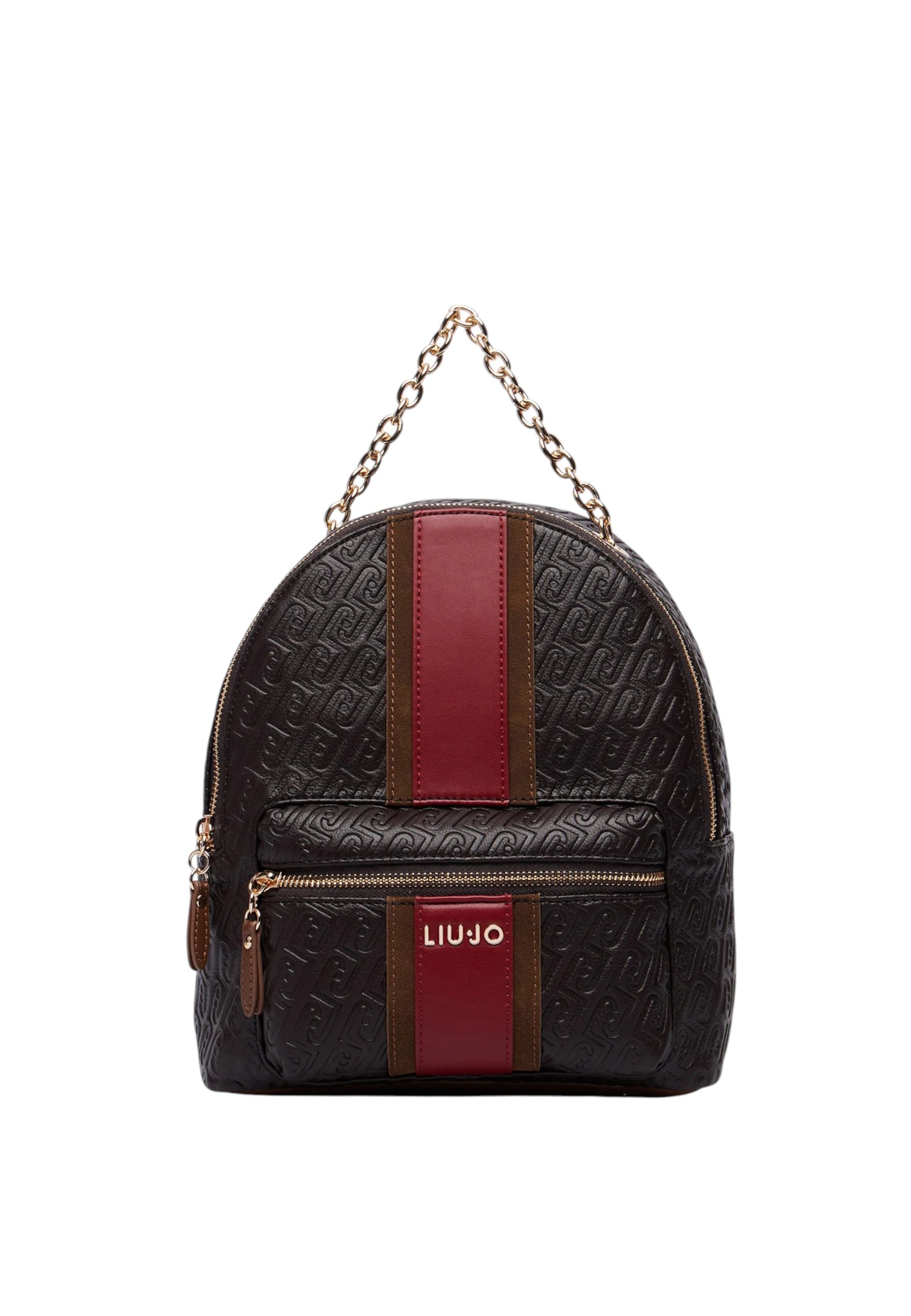 Zaino con logo monogram Donna Liu Jo Marrone