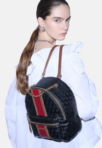 Zaino con logo monogram Donna Liu Jo Marrone