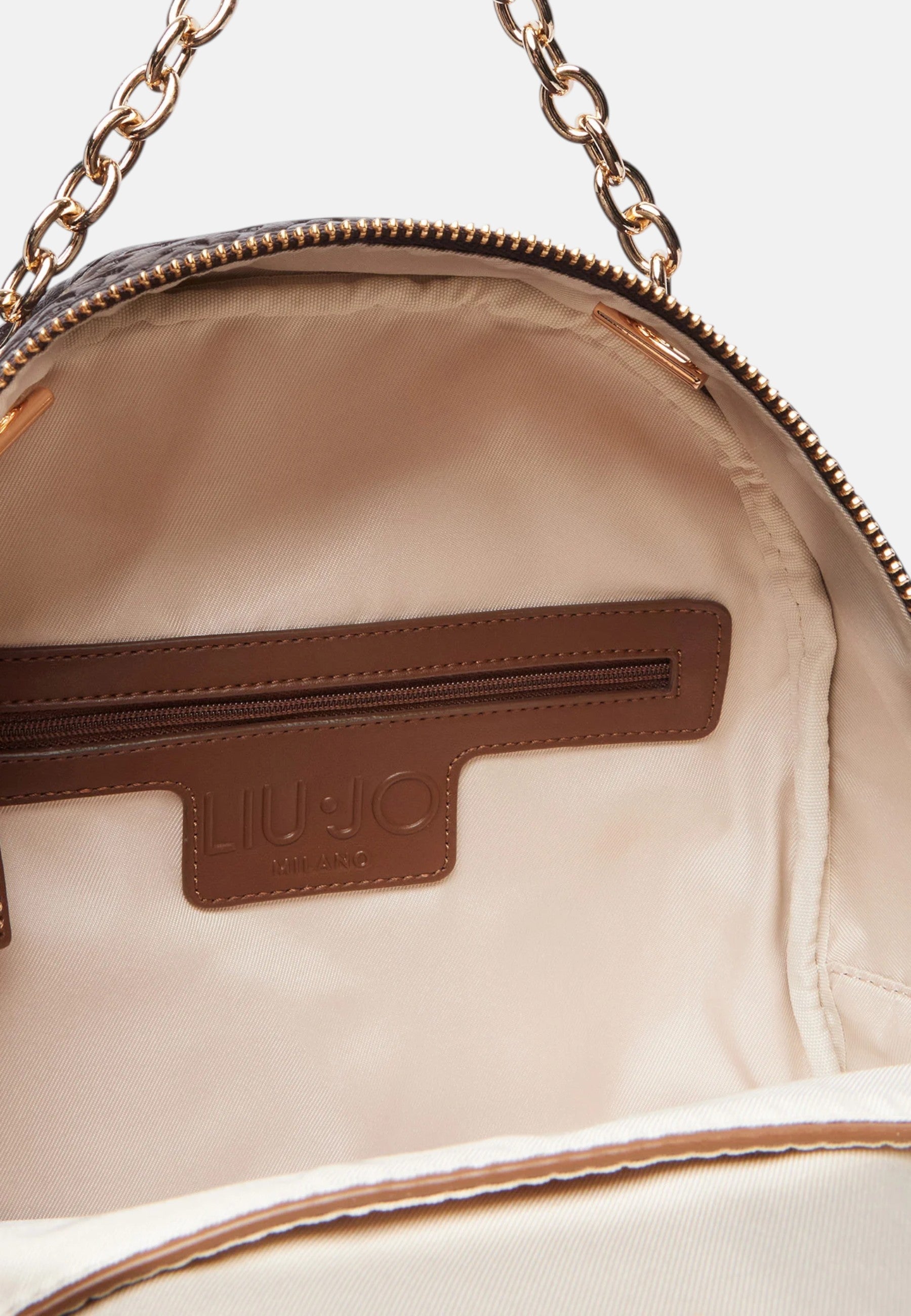 Zaino con logo monogram Donna Liu Jo Marrone