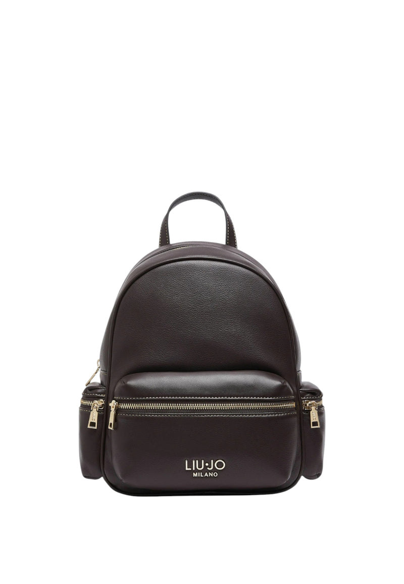 Zaino con logo Donna Liu Jo Marrone
