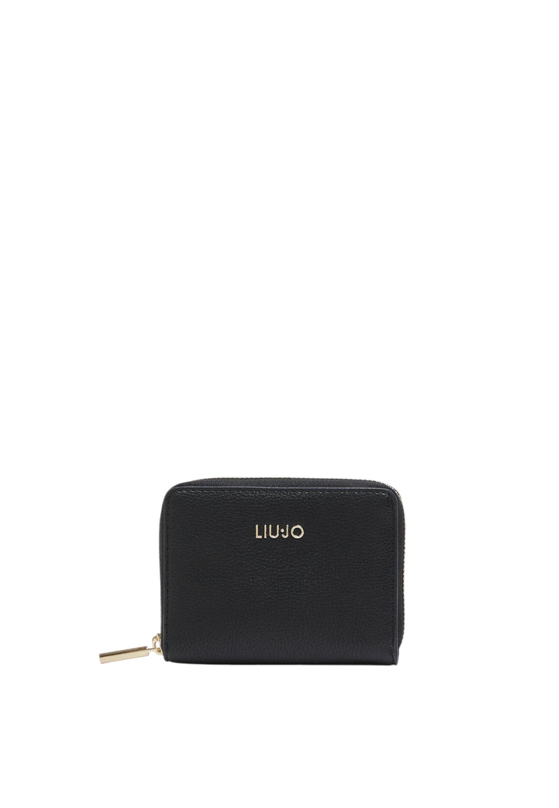 Portafoglio piccolo con zip Liu Jo Donna Nero