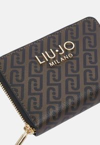 Portafoglio piccolo con zip Liu Jo Donna Testa Di Moro/nero